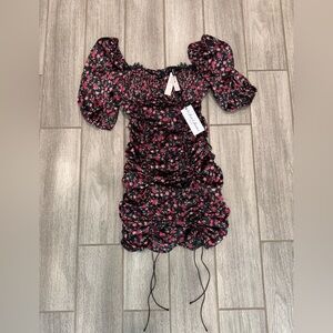 For Love & Lemons + Victorias Secret Melrose Ruched Bodycon Mini Dress